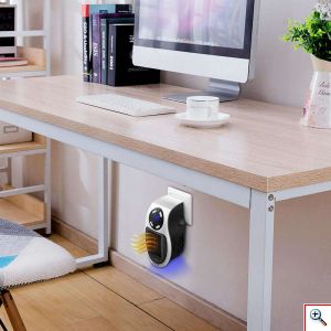 Hoomei Μίνι Σόμπα Πρίζας - Αερόθερμο 500Watt με Τηλεχειριστήριο, Θερμοστάτη, Χρονοδιακόπτη, Ρυθμιζόμενη Πρίζα & Οθόνη hm-8822