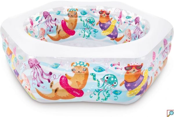 INTEX Μεγάλη Παιδική Πισίνα Φουσκωτή Happy Otter Pool