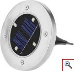 Hoppline Σετ Ηλιακά Χωνευτά Αυτόνομα Φώτα LED Κήπου - Χώματος 4 τμχ με Φωτοκύτταρο DISK LIGHTS