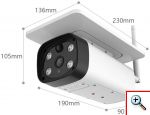 Ηλιακή Αδιάβροχη Ασύρματη IP 4G Κάμερα, 1080p Εξωτερικού Χώρου με Νυχτερινή Όραση, Ανιχνευτή Κίνησης, Μικρόφωνο & Ηχείο AS-IP8615SPG – Λευκό
