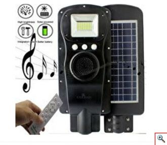 Ηλιακό Φωτιστικό LED 35W με Hi-Fi Ηχείο και Bluetooth Music Box Αδιάβροχο Εξωτερικού & Εσωτερικού Χώρου Αδιάβροχο