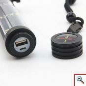 Ηλιακός Αδιάβροχος Ισχυρός Φακός SOS - Εργαλείου Εκτάκτου Ανάγκης 9 σε 1 Αυτοκινήτου με Πυξίδα, Ακίδα Θραύσης, Powerbank USB, Κόφτη Ζώνης, Μαγνήτη