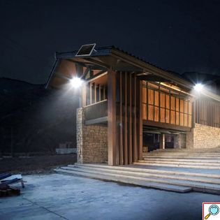 SolarBright Αδιάβροχος Ηλιακός Προβολέας 60-600W LED IP67 Αυτόματος με Φωτοκύτταρο, Φωτοβολταϊκό Πάνελ, Χειριστήριο, Χρονοδιακόπτη - Solar Floodlight