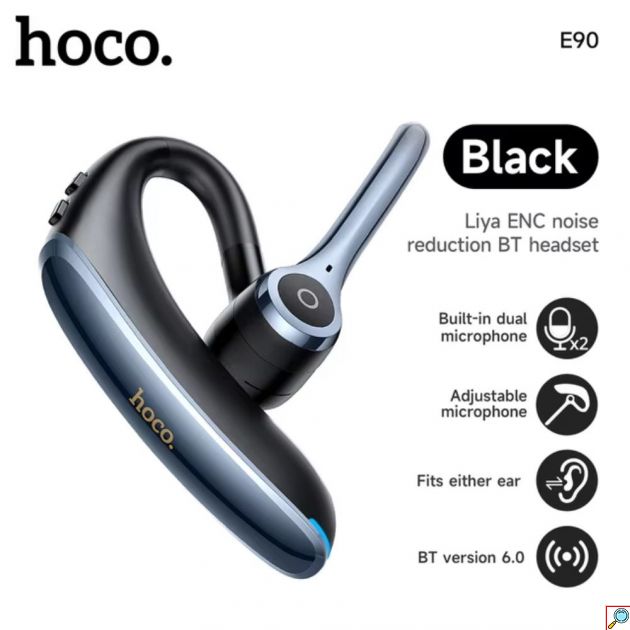 Hoco E90 Ασύρματο In-Ear Mono Headset – Επαγγελματική Ποιότητα Ήχου με ENC