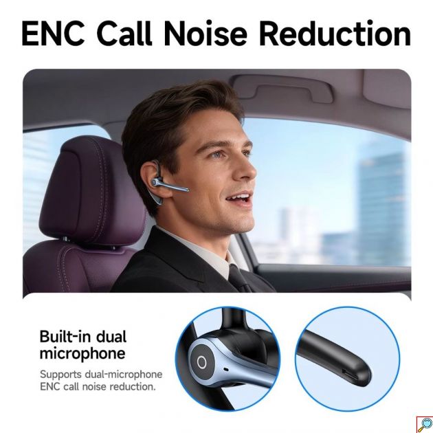 Hoco E90 Ασύρματο In-Ear Mono Headset – Επαγγελματική Ποιότητα Ήχου με ENC