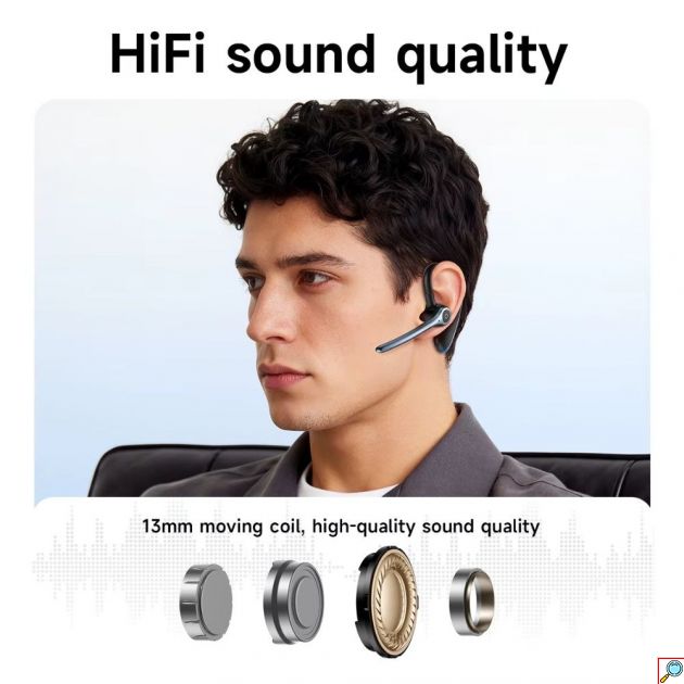 Hoco E90 Ασύρματο In-Ear Mono Headset – Επαγγελματική Ποιότητα Ήχου με ENC