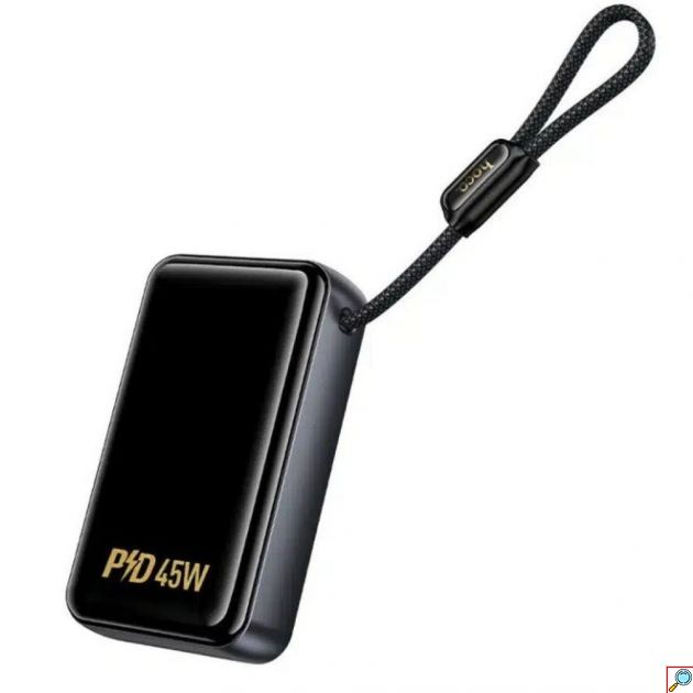 Hoco Shine Power Bank 20.000mAh 45W με 2 Θύρες και Ενσωματωμένο Type-C