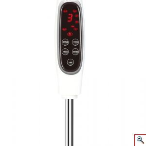 Hoomei® Επιδαπέδιος Περιστρεφόμενος Ανεμιστήρας Ορθοστάτης 60W με Ψηφιακή Οθόνη LCD - Πτυσσόμενος με Ρυθμιζόμενο Ύψος - 3 Ταχύτητες & Τηλεχειριστήριο