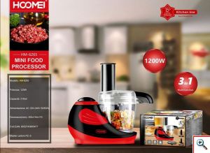 Hoomei® Mini Multi Μίxer 1200W με Κάδο 310ml Κόκκινο HM-6265
