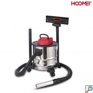 Hoomei Τροχήλατη Σκούπα 1200W Ιδανική για Στάχτη με Ανοιξείδωτο Κάδο 18L & Φίλτρο HEPA