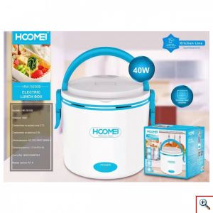 Hoomei® Ηλεκτρικό Θερμαινόμενο Φαγητοδοχείο - Θερμός 40W - Electric Heated Lunchbox HM-5650 σε Διάφορα Χρώματα