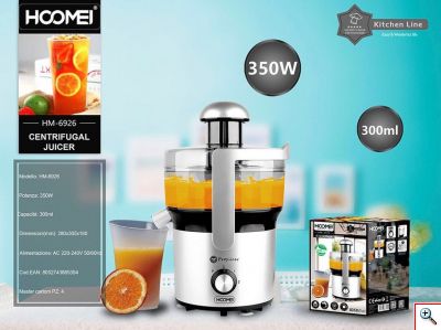 Hoomei® Ηλεκτρικός Αποχυμωτής Εσπεριδοειδών - Λεμονοστίφτης 350W με Χωρητικότητα 300ml ΗΜ-6926