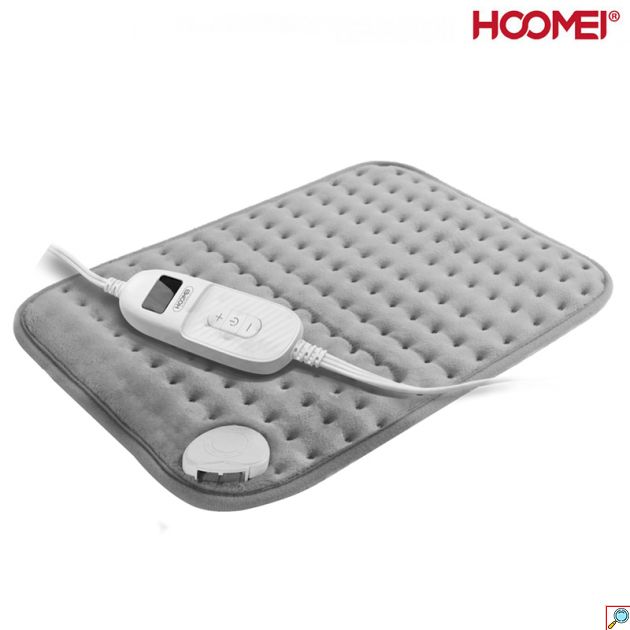 Hoomei Ηλεκτρικός Θερμαντήρας - Θερμοφόρα 100W με 9 Ρυθμίσεις Θερμοκρασίας Fleece 30x40cm - Γκρι