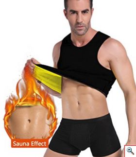 Hot Shapers Φανέλα T-Shirt UNISEX Γιλέκο Εφίδρωσης & Αδυνατίσματος Lastex