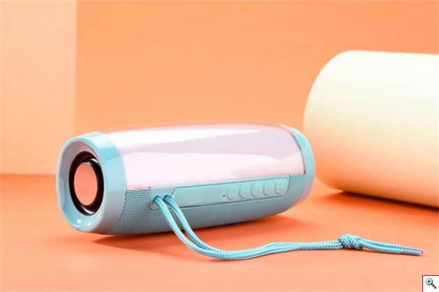 Φορητό Ασύρματο Ηχοσύστημα Bluetooth με LED Φωτισμό & FM Ραδιόφωνο - Ηχείο Multimedia Player Radio
