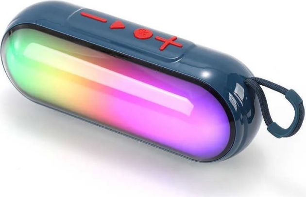 Φορητό Ηχείο Bluetooth 10W – Ασύρματο με RGB LED Φωτισμό - Bluetooth 5.3, USB, TF Card, Ραδιόφωνο FM, Hands-Free, TWS