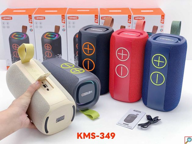 Ασύρματο Ηχείο Bluetooth KIMISO KMS-349 – Στερεοφωνικός Ήχος 10W & Φωτισμός RGB LED - Φορητό, Επαναφορτιζόμενο, Hands-Free