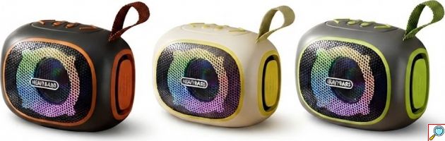 Φορητό Ηχείο Bluetooth με Heavy Bass & RGB Φωτισμό - Hands-Free, AUX, USB, TF Card, TWS, Επαναφορτιζόμενο