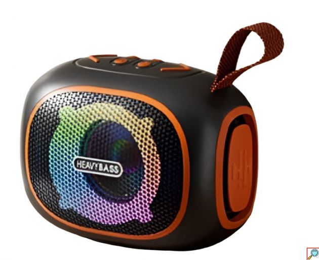 Φορητό Ηχείο Bluetooth με Heavy Bass & RGB Φωτισμό - Hands-Free, AUX, USB, TF Card, TWS, Επαναφορτιζόμενο