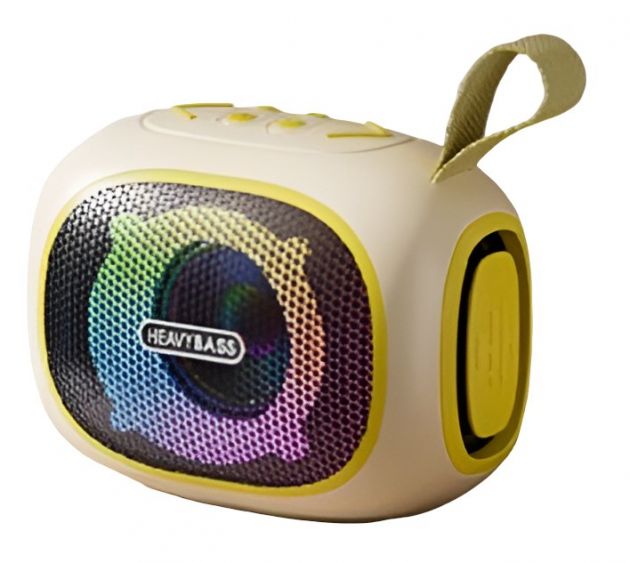 Φορητό Ηχείο Bluetooth με Heavy Bass & RGB Φωτισμό - Hands-Free, AUX, USB, TF Card, TWS, Επαναφορτιζόμενο