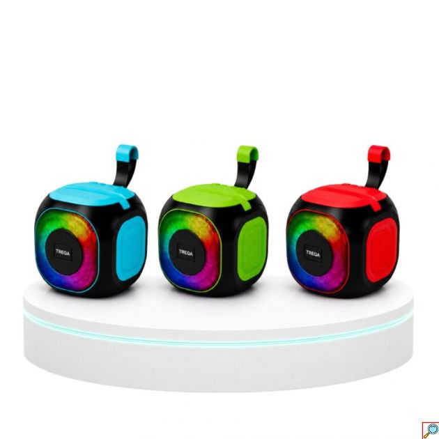 Φορητό Ηχείο Bluetooth με RGB Φωτισμό - Stereo Ήχος, USB & TF Card, Μεγάλη Αυτονομία - Ιδανικό για Πάρτυ & Εκδρομές