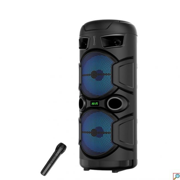 Φορητό Ηχείο Bluetooth 20W με Μικρόφωνο - RGB Φωτισμός, AUX, USB, Κάρτα Μνήμης, Έως 10 ώρες