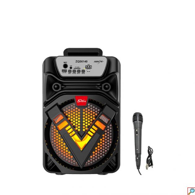 Φορητό Ηχείο Bluetooth - 12W ισχύς, FM & TWS με LED φωτισμό