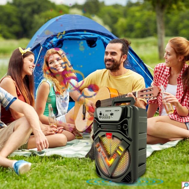 Φορητό Ηχείο Bluetooth - 12W ισχύς, FM & TWS με LED φωτισμό
