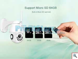 Αδιάβροχη Ασύρματη IP WiFi/Ethernet Κάμερα FHD 1080p Pan/Tilt Εσωτερικού & Εξωτερικού χώρου με Νυχτερινή Λήψη, Tracking Ανιχνευτή Κίνησης, Ειδοποίηση στο Κινητό, Μικρόφωνο, Ηχείο (Ενδοεπικοινωνία Μωρού), Σειρήνα & Micro SD Baby Monitor, Pet Monitor, Θυροτηλεόραση