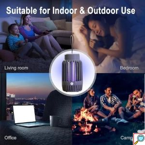 Ηλεκτρική Αντικουνουπική Λάμπα UV Hoomei 1.5W Ροζ – Προστασία από Κουνούπια και Έντομα
