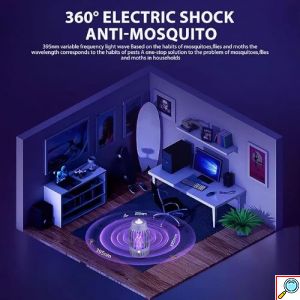 Ηλεκτρική Αντικουνουπική Λάμπα UV Hoomei 1.5W Ροζ – Προστασία από Κουνούπια και Έντομα