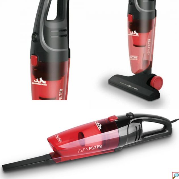 Ηλεκτρική Σκούπα Stick & Χειρός 600W – Ισχυρή, Ελαφριά και Χωρίς Σακούλα - HOOMEI 