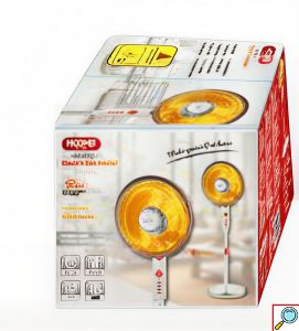 Ηλεκτρική Σόμπα 1000W με Περιστροφή και Χρονοδιακόπτη Hoomei