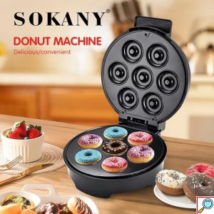 Ηλεκτρική Συσκευή Ντόνατς 7 Θέσεων 1000W Sokany Αντικολλητική