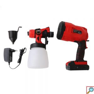 Ηλεκτρικό Πιστόλι Βαφής 18V 1 x 2Ah με Δοχείο 0.8lt
