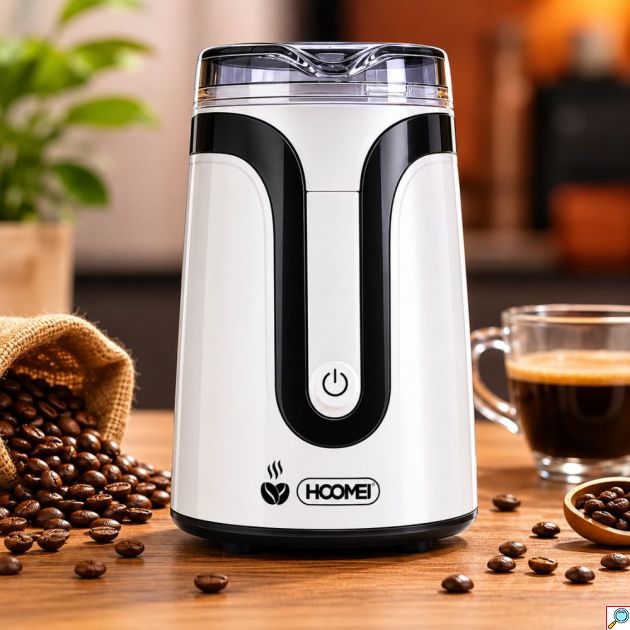 Ηλεκτρικός Μύλος Καφέ Hoomei 150W με Λεπίδες Inox