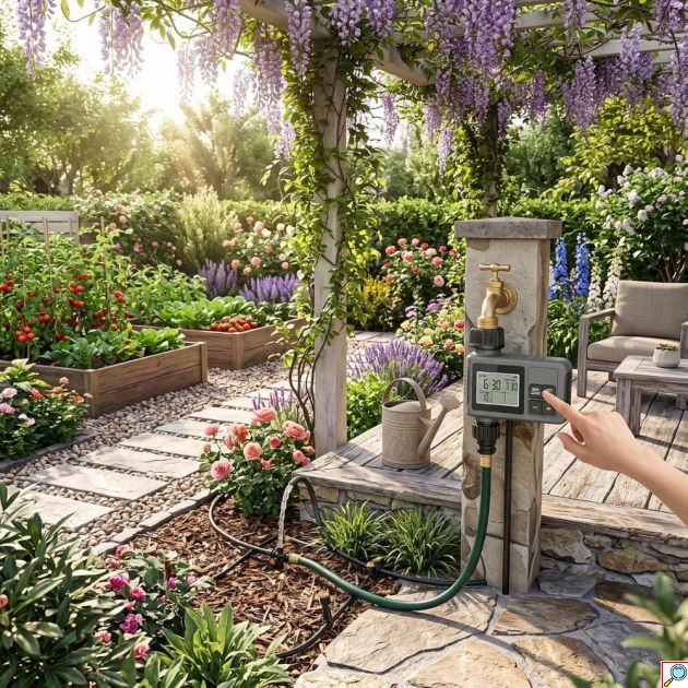 Ηλεκτρονικός Προγραμματιστής Ποτίσματος SGW01 3/4″ – Ψηφιακή Οθόνη LCD & Αυτόματη Άρδευση