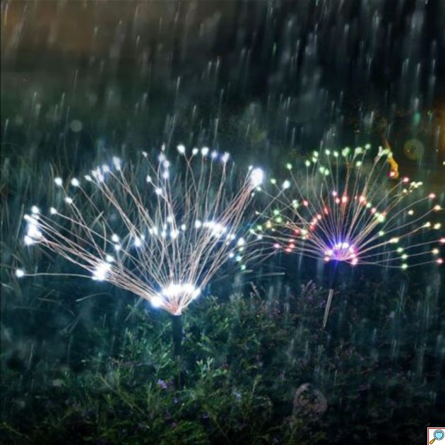 Ηλιακά Φωτάκια Κήπου Firework 150 LED – Εφέ Πυροτεχνημάτων | Σετ 2 Τεμ, Αδιάβροχα, Ηλιακή Ενέργεια