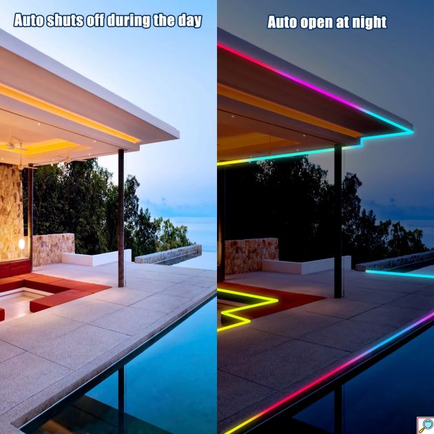 Ηλιακή Αδιάβροχη Ταινία LED RGB 5m IP65 με Βάση Πάνελ - Πάσσαλο Εξωτερικού Χώρου Πολύχρομου Φωτισμού