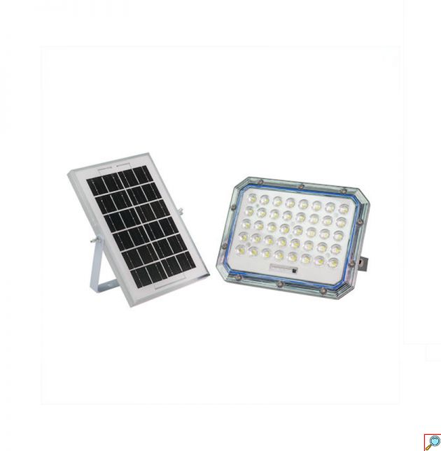 Ηλιακός Προβολέας LED 500W Αδιάβροχος με Πάνελ και Τηλεχειριστήριο Jortan