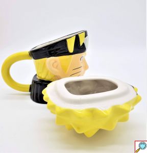 Τρισδιάστατη Ανάγλυφη Κεραμική Κούπα Naruto 3D με Καπάκι για Καφέ και Τσάι