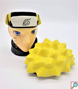 Τρισδιάστατη Ανάγλυφη Κεραμική Κούπα Naruto 3D με Καπάκι για Καφέ και Τσάι