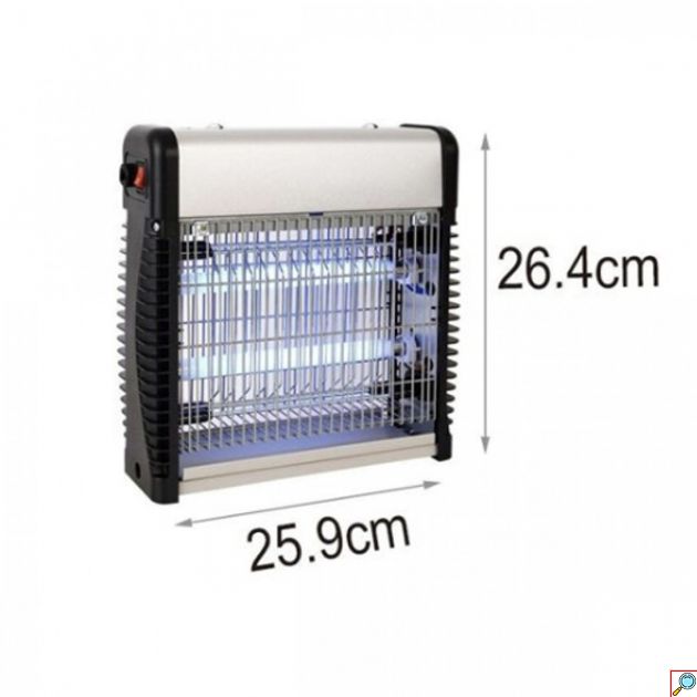 Ηλεκτρική Led Εντομοπαγίδα με Λάμπα UV και Πλέγμα Προστασίας 2x6W Mosquito Killer