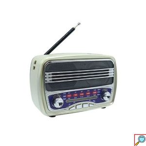 ΕΠΙΤΡΑΠΕΖΙΟ ΡΕΤΡΟ ΡΑΔΙΟΦΩΝΟ ΜΕ BLUETOOTH KAI USB ΕΠΑΝΑΦΟΡΤΙΖΟΜΕΝΟ ΑΣΗΜΙ 
