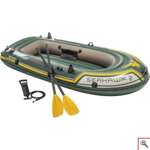 Intex® Φουσκωτή Βάρκα Seahawk 2 SET με Κουπιά και Τρόμπα
