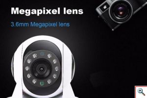 Ασύρματη IP WiFi/Ethernet Κάμερα HD 720p Pan/Tilt με Νυχτερινή Λήψη, 2 Κεραίες & Micro SD