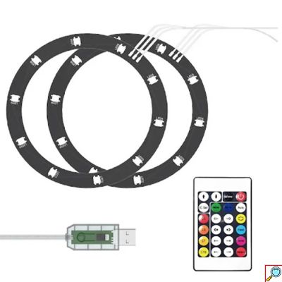 Φωτιστικό RGB iPega με Τηλεχειριστήριο – Πολύχρωμος Φωτισμός για Gaming και Διακόσμηση