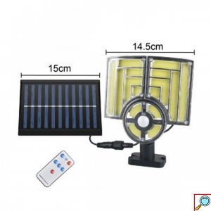 Ηλιακός Προβολέας LED με Πάνελ 25W με Αισθητήρα Κίνησης και Τηλεχειριστήριο