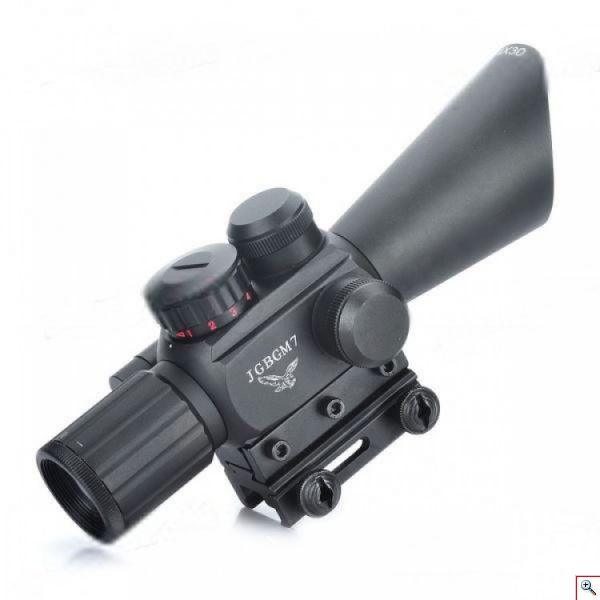 Διόπτρα Μονόκυαλο Σκοπευτικό - Hunting Rifle Scope JGBGM7 Illuminated + Red Laser