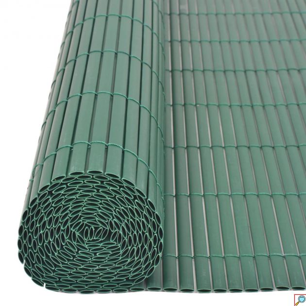 Καλαμωτή Περίφραξη PVC 150 x 500cm Πράσινη 10mm για Κήπο και Μπαλκόνι